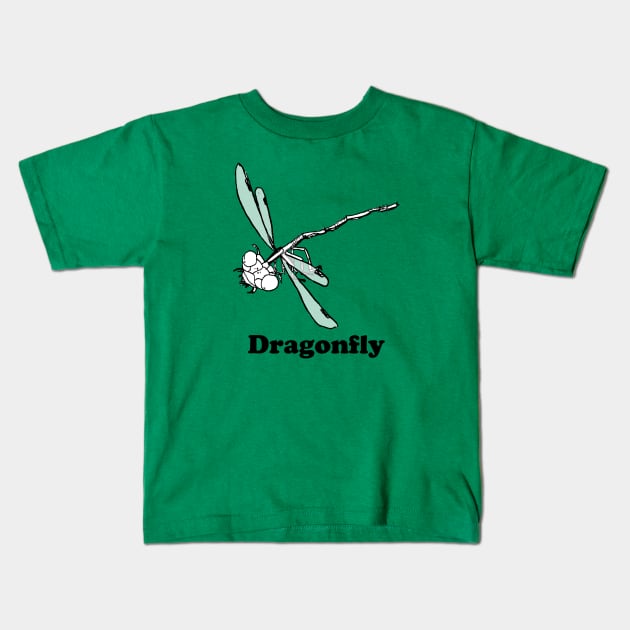Dragonfly of my son Kids T-Shirt by justduick